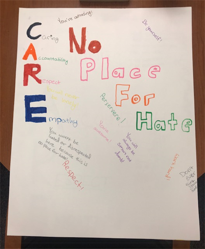 Student made Anti bullying poster